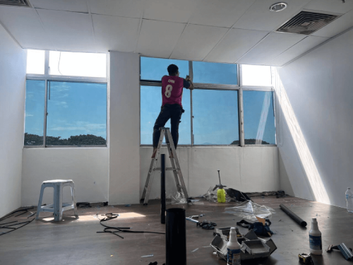 TINTED GLASS WINDOW FILM STICKER PAYA JARAS
