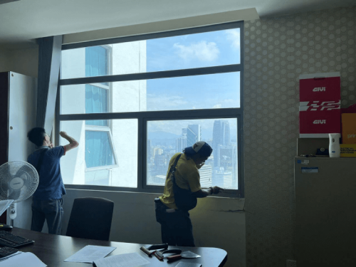 TINTED GLASS WINDOW FILM STICKER PUNCAK ALAM