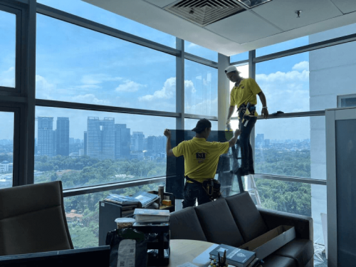 TINTED GLASS WINDOW FILM STICKER SUNGAI RASAU