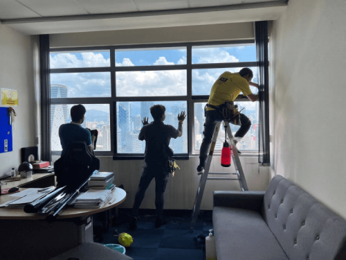 TINTED GLASS WINDOW FILM STICKER SUNGAI RASAU