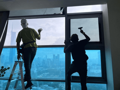 TINTED GLASS WINDOW FILM STICKER SUNGAI RASAU